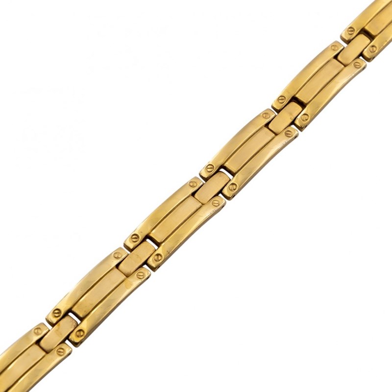 Bracelet d'Homme en Acier Doré