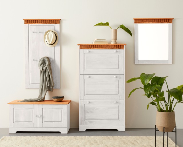 Home affaire Schuhschrank »Lisa« mit 3 Klappen, Höhe 134 cm, Breite 75 cm