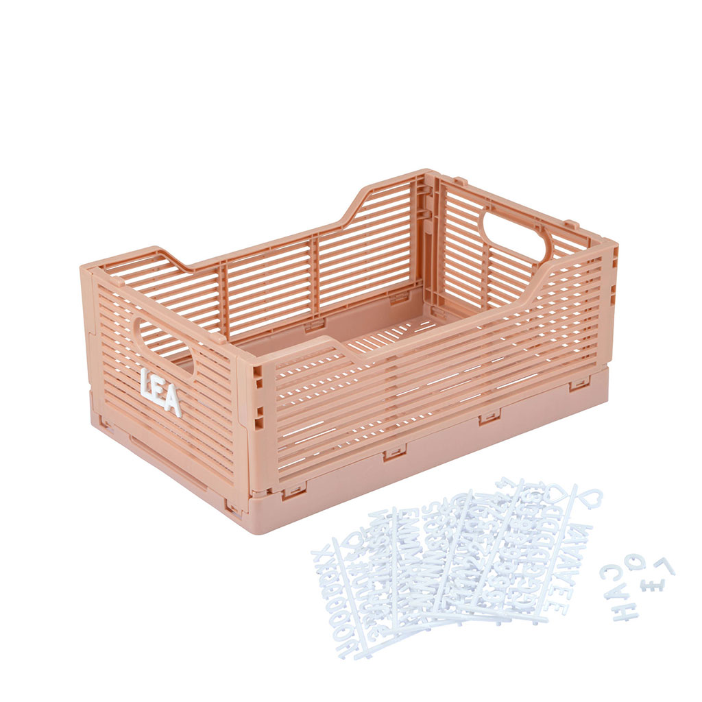 Cagette pliable rose 40x30cm