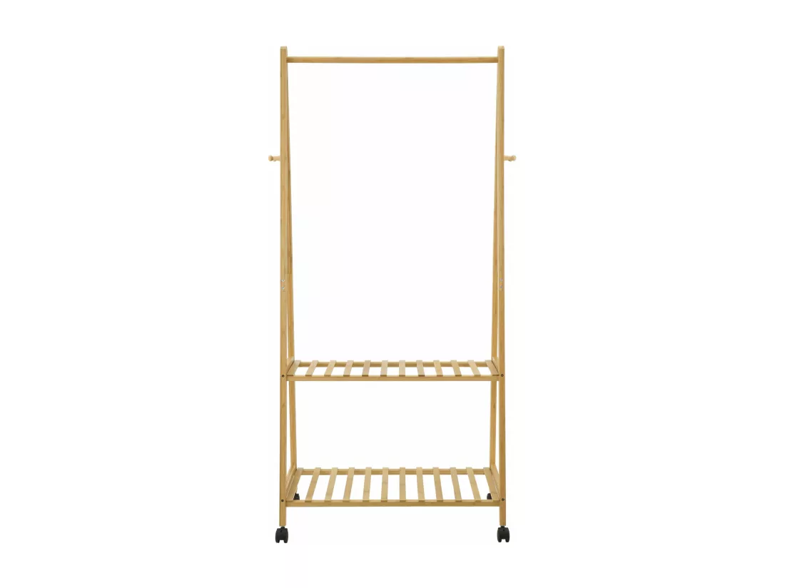 Portant à vêtements à bambou marron 69.5 x 43 x 152 cm 03_0008146