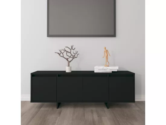 Meuble TV Noir 120x30x40,5 cm Bois d'ingénierie