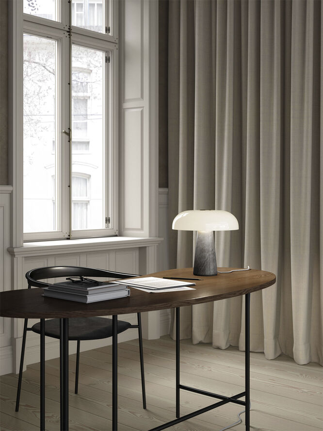 DTFP Glossy Table Lamp Grey