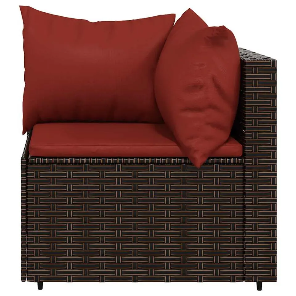 vidaXL - Loungeset - Bruin - Poly rattan