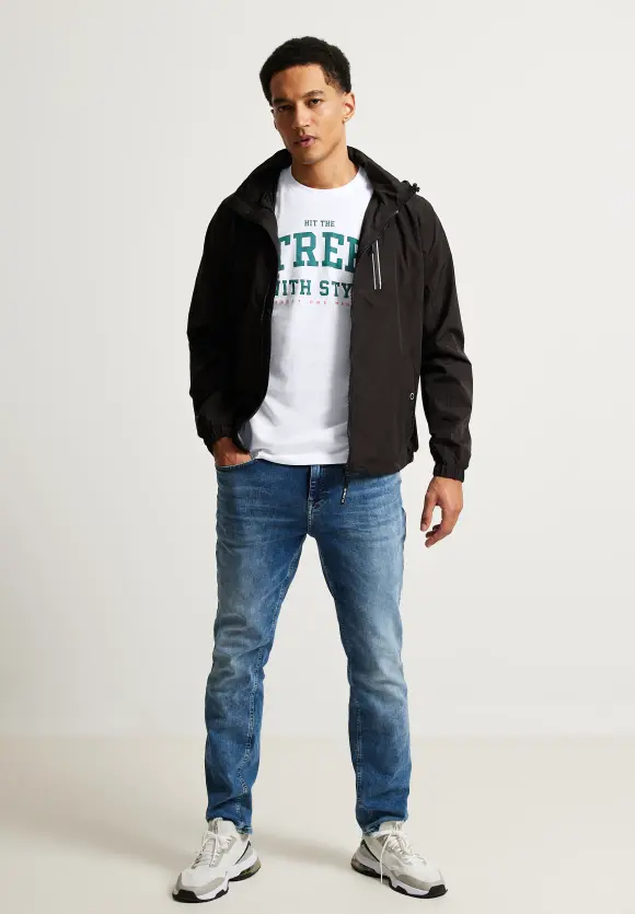 T-Shirt mit Frontprint - White