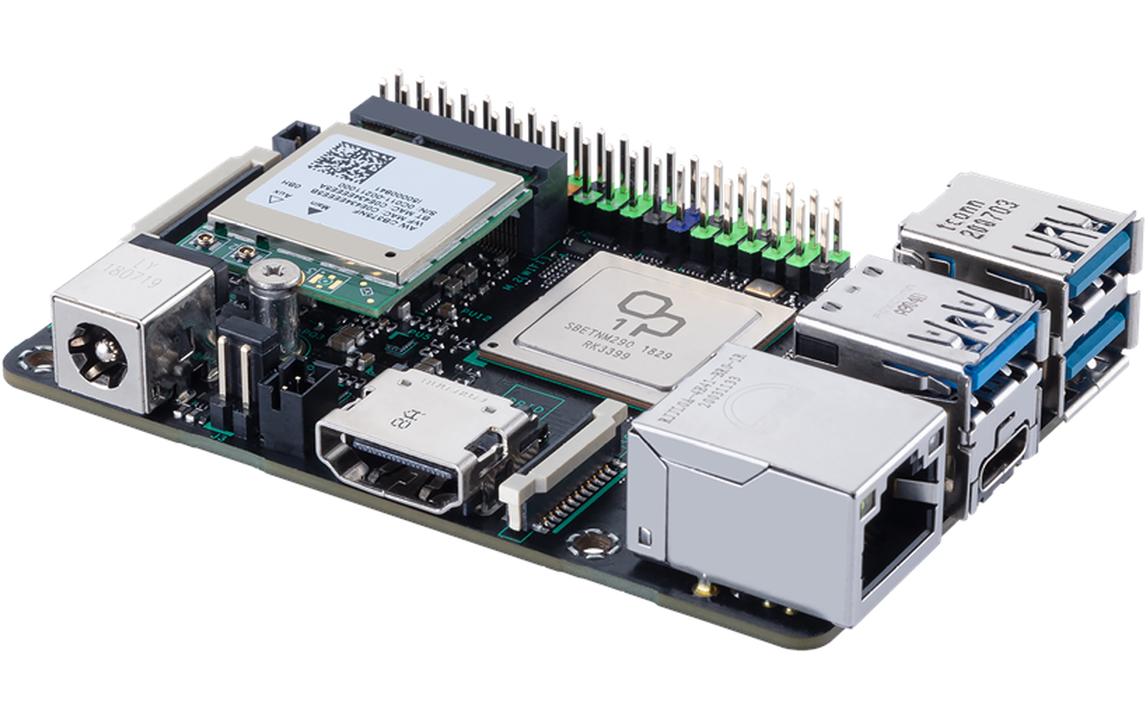 Entwicklerboard Tinker Board 2S<br>Kompaktes Entwicklerboard mit Quadcore Prozessor und 4 GB Arbeitsspeicher