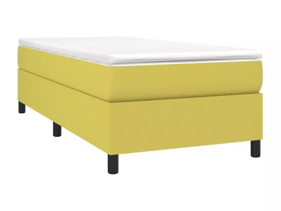 Sommier tapissier Vert 100x200 cm Tissu
