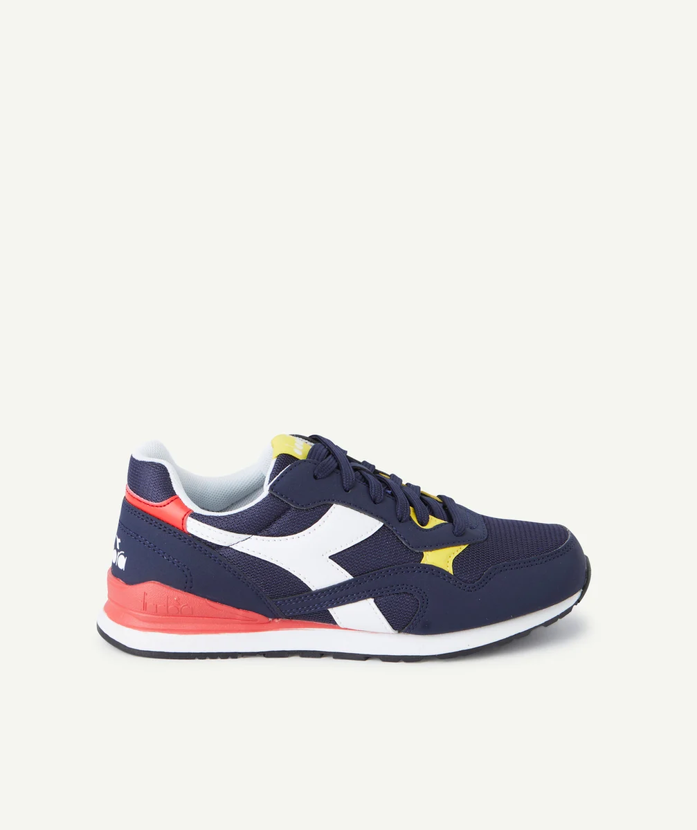 DIADORALA PAIRE DE BASKETS GARÇON N.92 GS BLEU JAUNE ROUGE ET BLANC