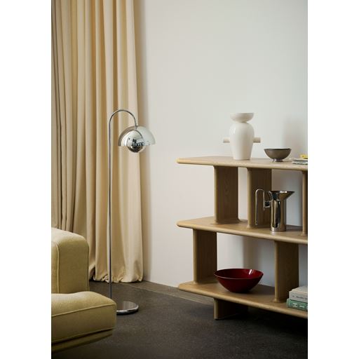 &Tradition VP12 Flowerpot Gulvlampe, Chrome Plated