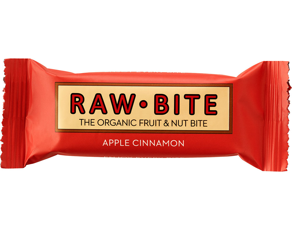 BARRA RAW BITE DE MAÇÃ E CANELA 50G