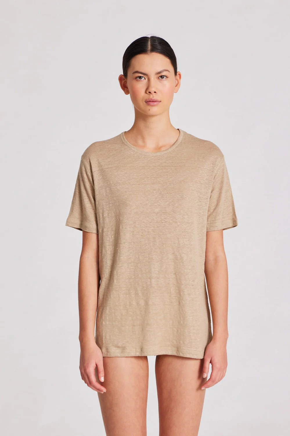Gai+Lisva  Nynne S/S linen t-shirt - Moonstruck