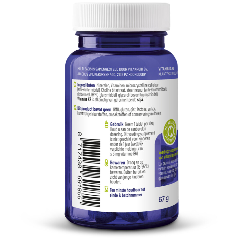 2x Vitakruid Multi Basis 30 tabletten