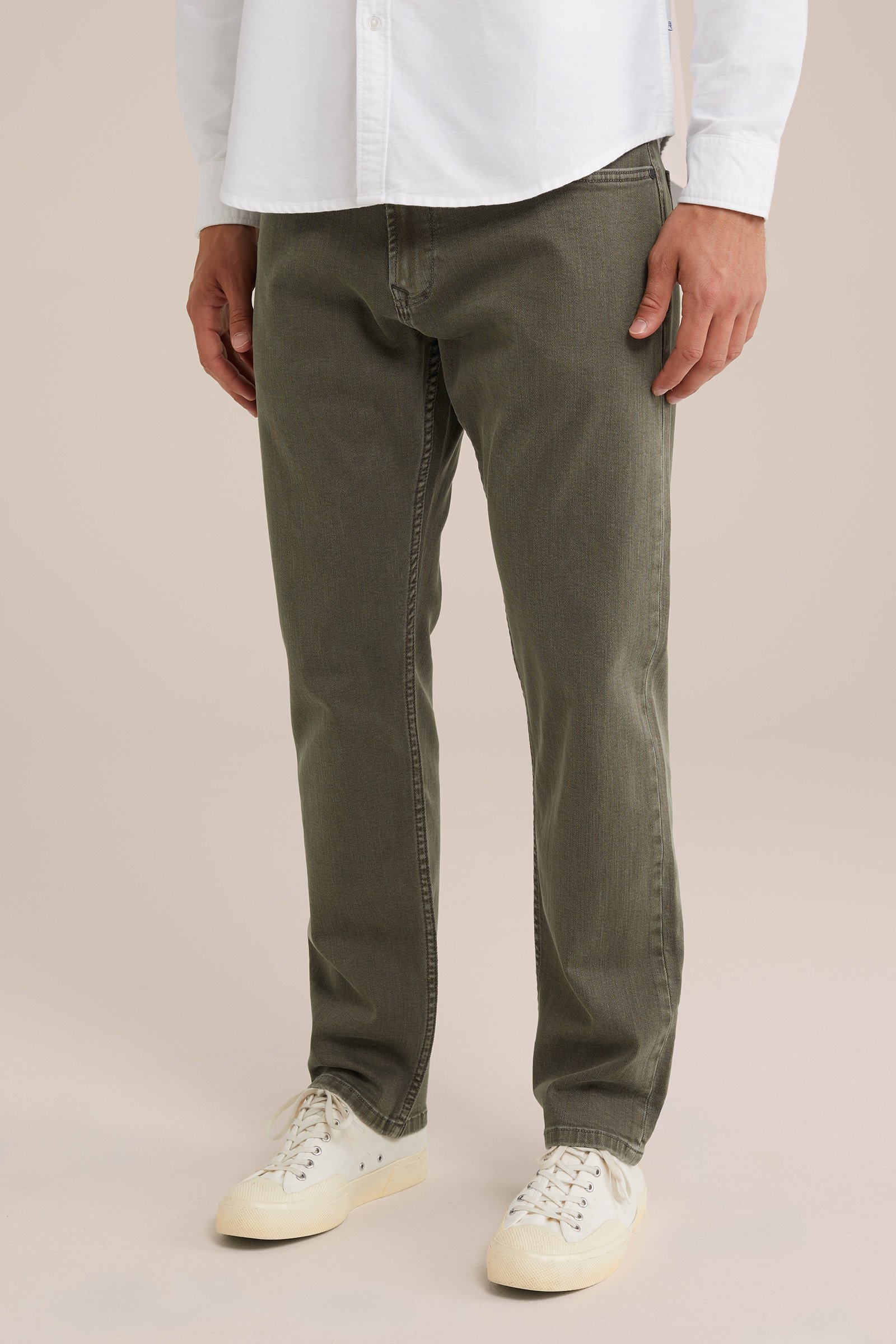regular fit jeans met medium stretch Blue Ridge Legergroen