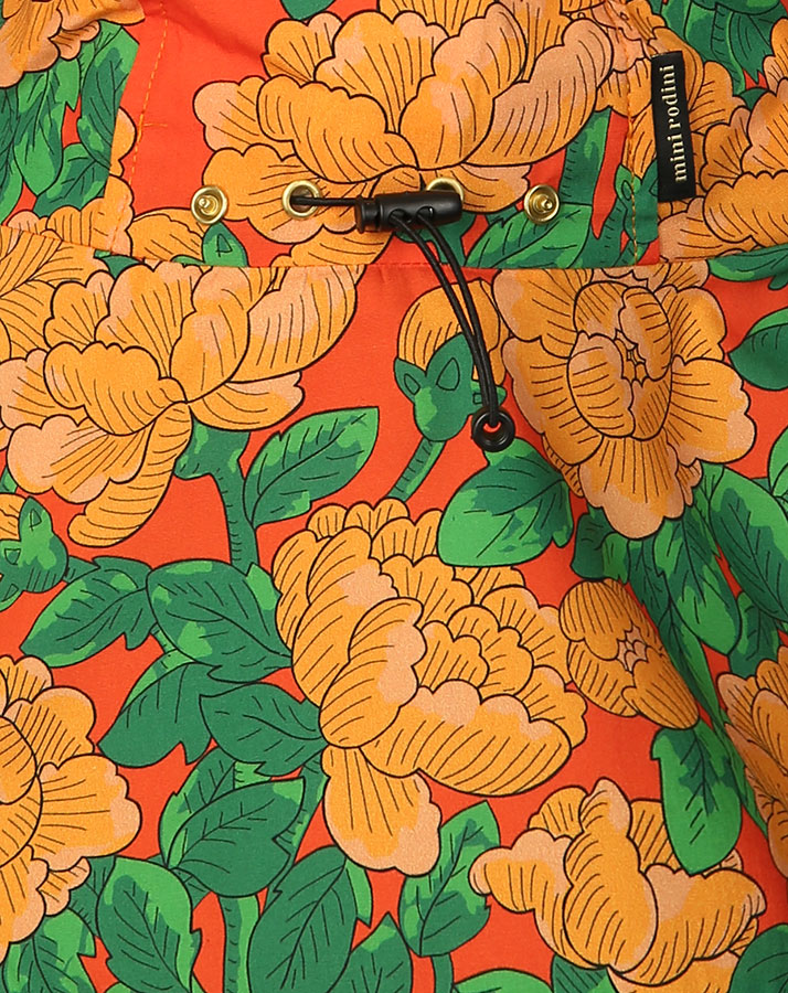 Schirmmütze PEONIES mit Nackenschutz in rot