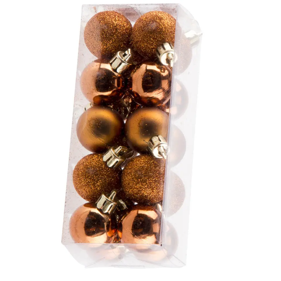 Cosy & Trendy Kerstballen - 20 ST - oranje - 3 cm