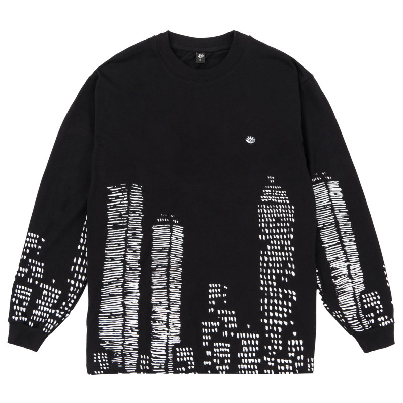 T-SHIRT DOWNTOWN LS - NOIR