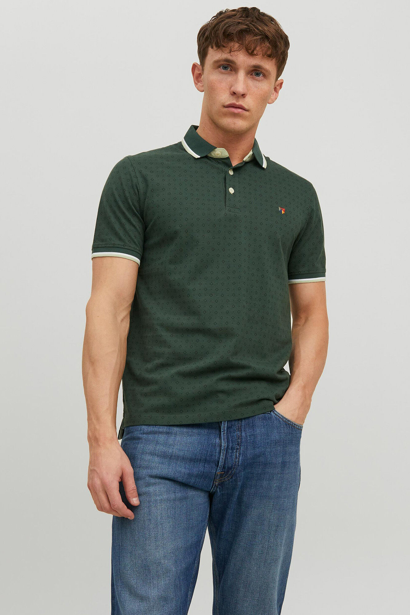 Camisa polo de algodão - Verde