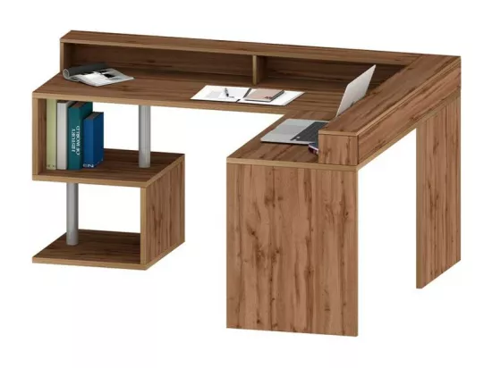 Bureau d'angle 160-180x 60 design moderne professionnel STEVE