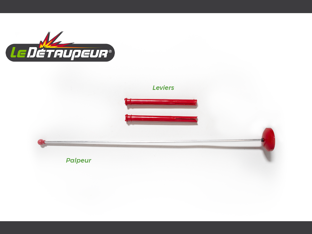 Kit anti taupes & campagnols | 2 tiges + 1 palpeur taupes et pieges an