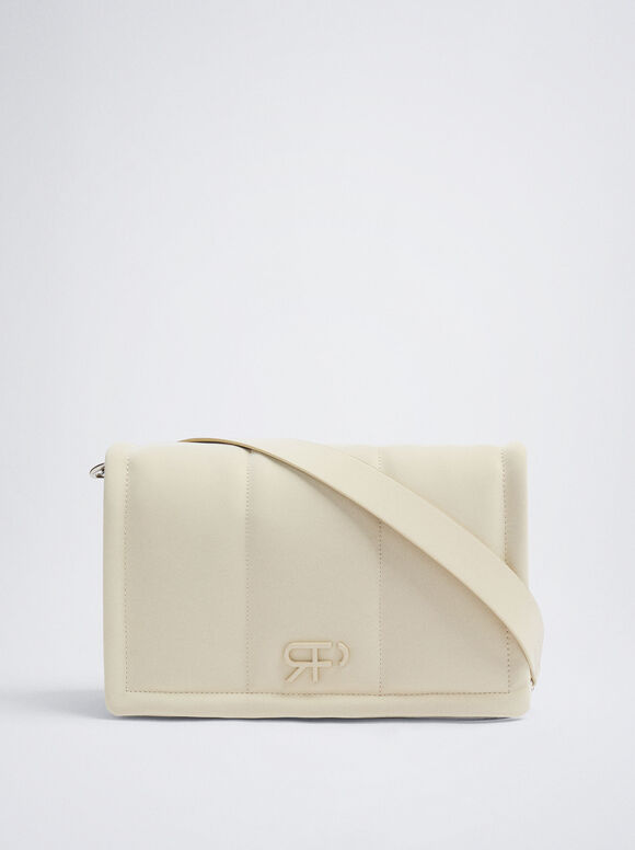 Bolsa de ombro acolchoada - Off-White