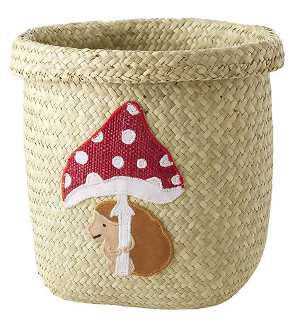 Rice Aufbewahrungskorb - Raffia/Algen - Happy Forest - 20x20 cm