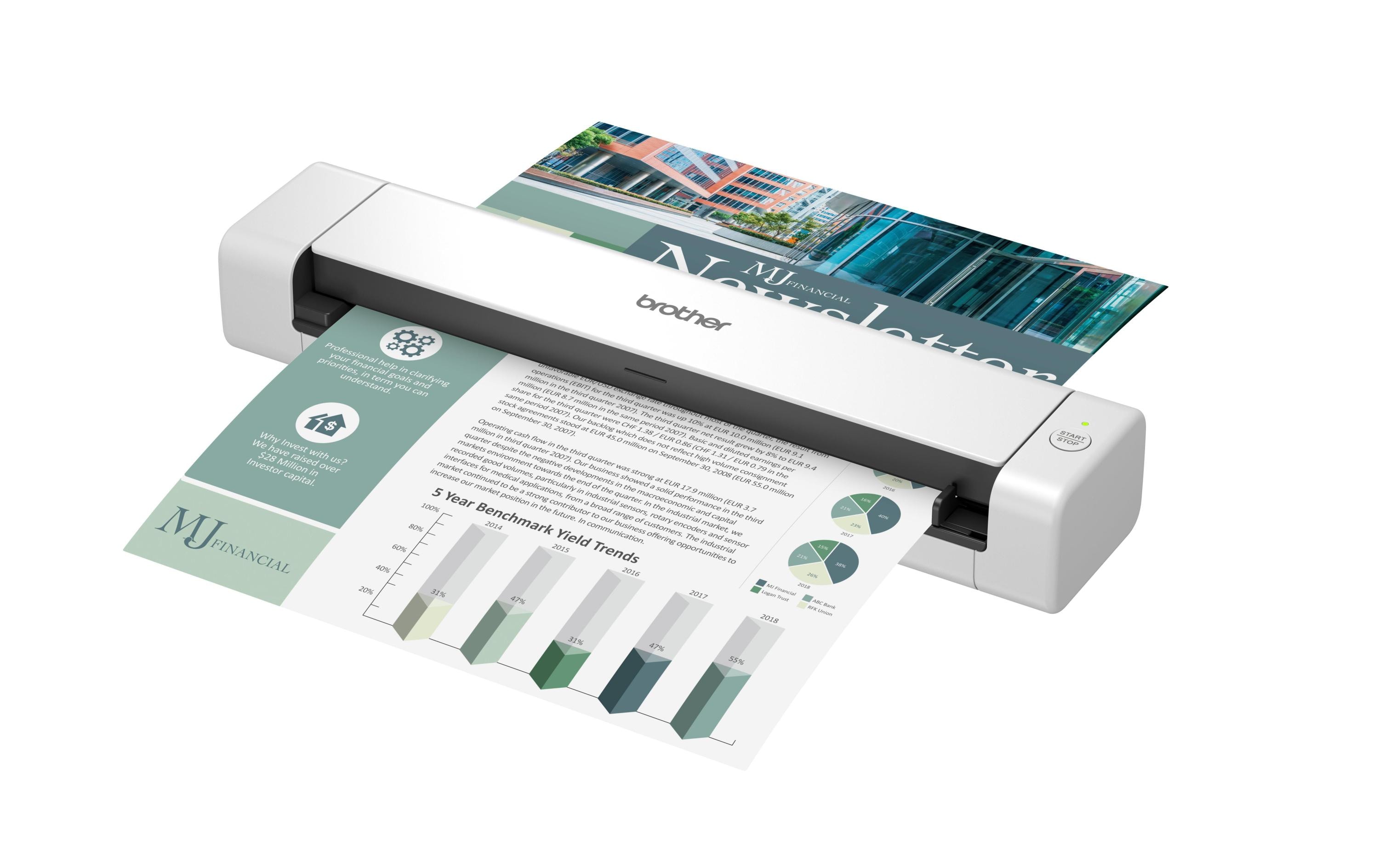 Mobiler Dokumentenscanner DS-740D<br>Mobiler Duplex-Scanner mit automatischem Dokumenteinzug