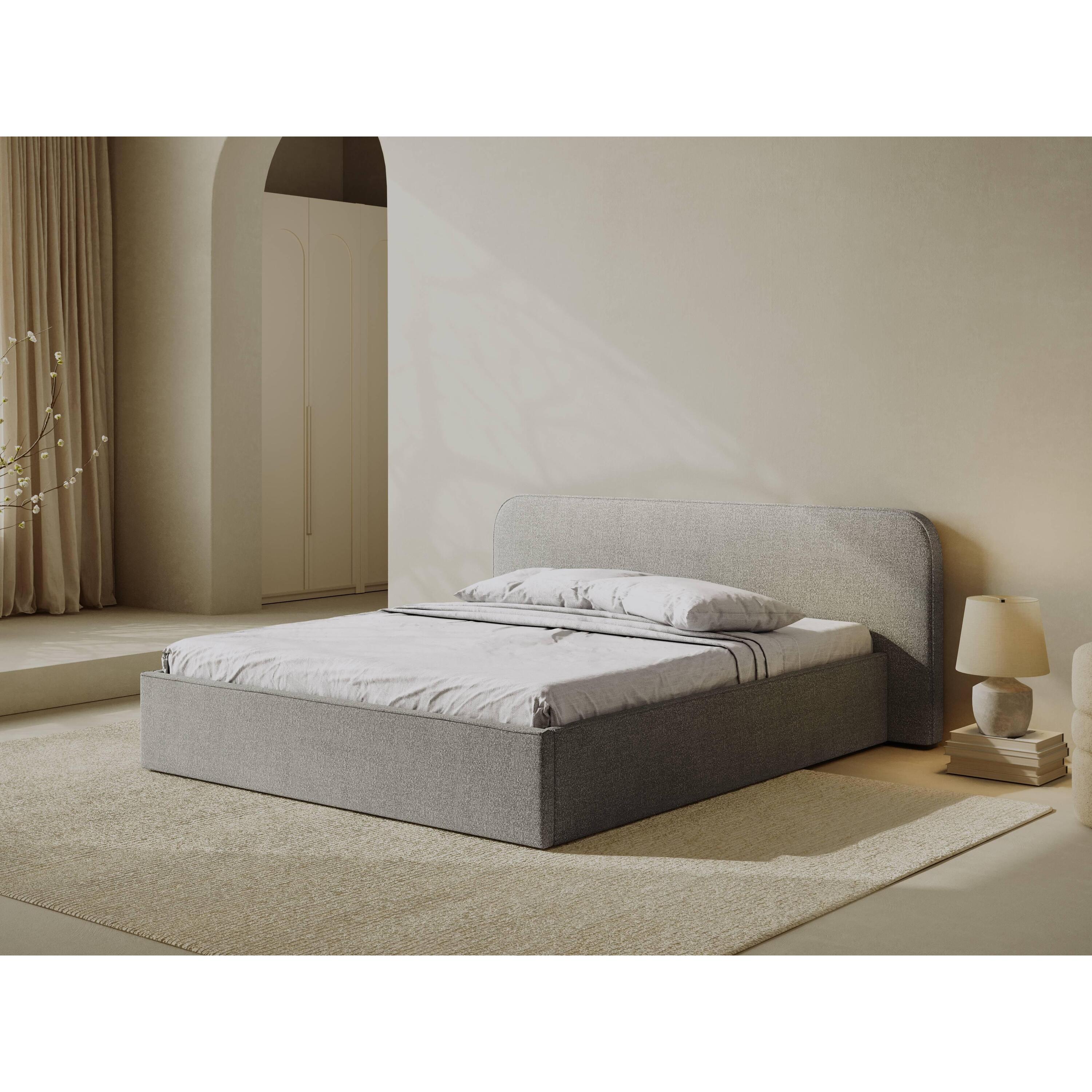 Micadoni Bedframe met opbergvak Elizabeth 140x200 bouclé