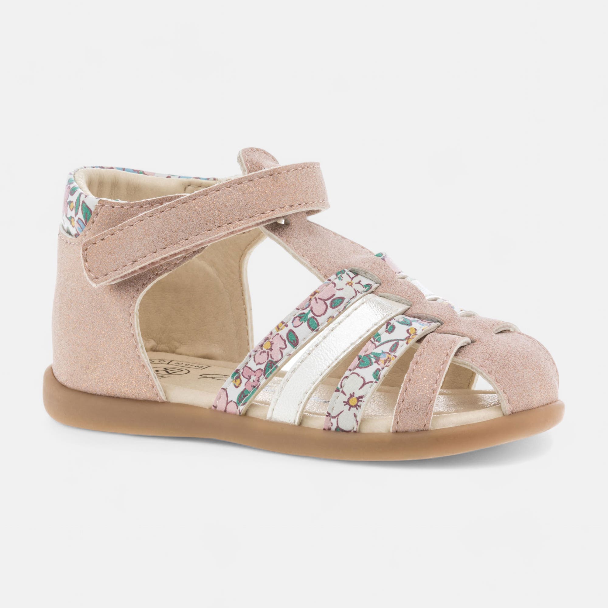 Nu-pieds Bébé fille rose