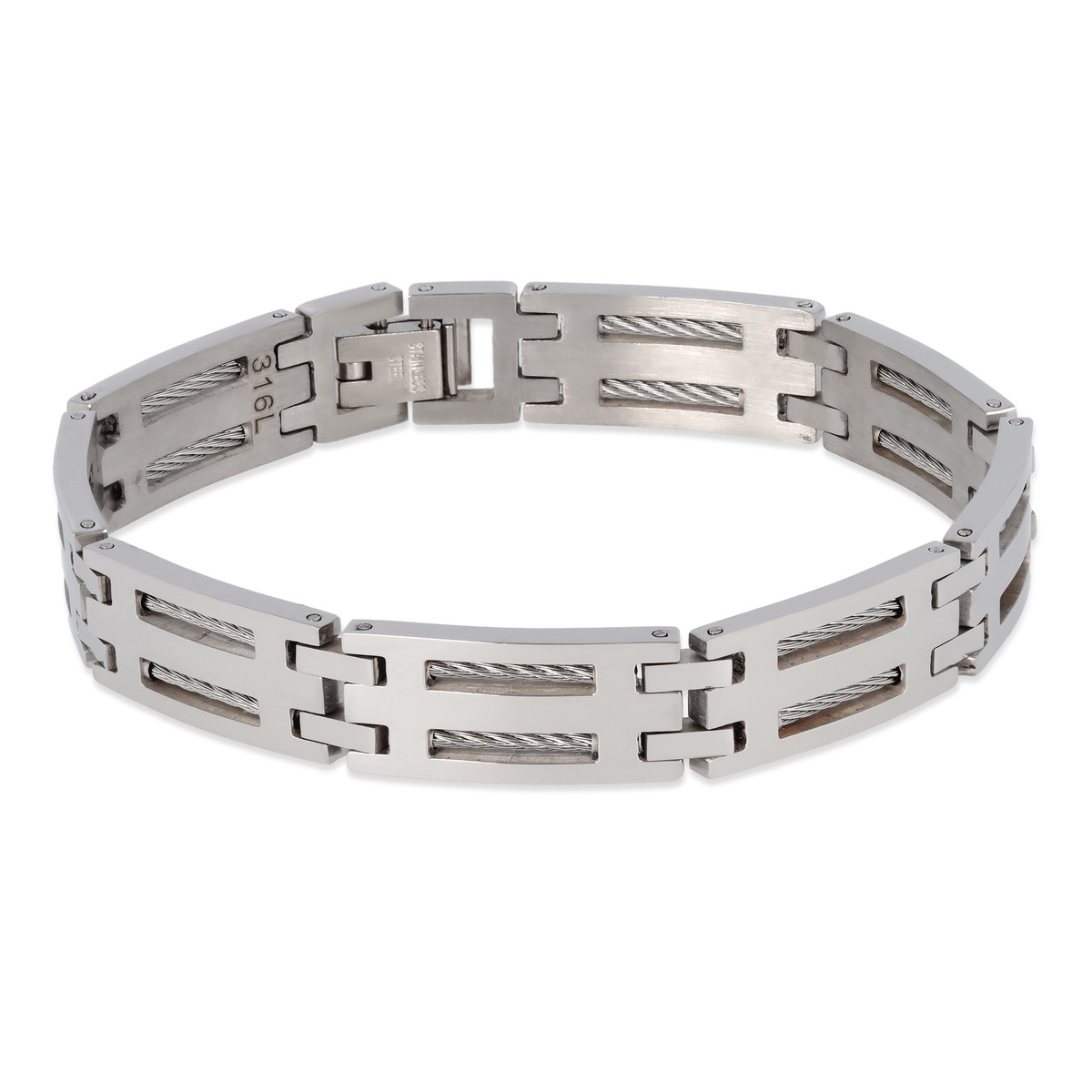 Bracelet en cable et Acier inoxydable 316L 21CM