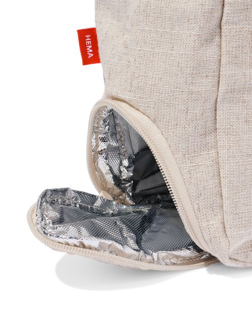 sac à dos isotherme aspect lin 34x24x12