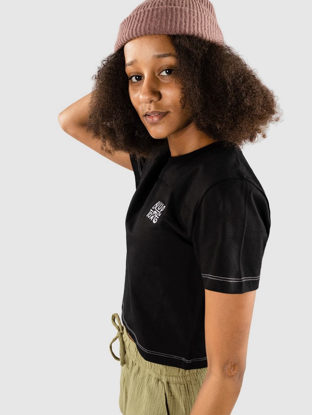 Blue Tomato Crop T-Shirt black
