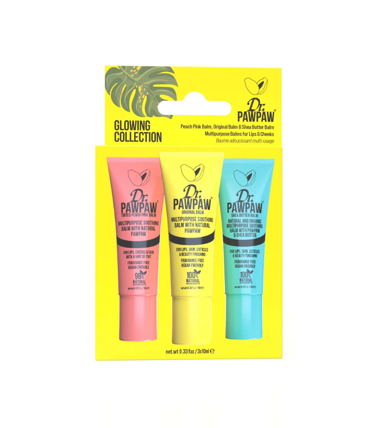 Dr. Paw Paw - Trio de protetores labiais - Glowing Collection
