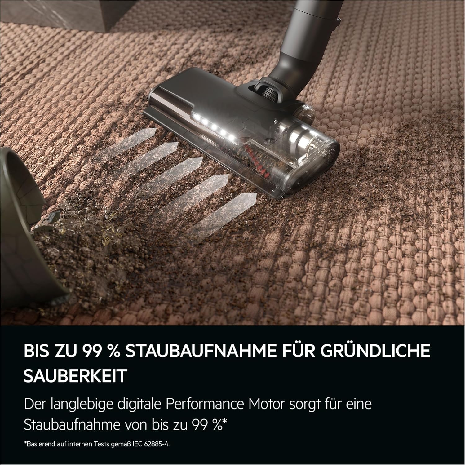 AEG 6000 Akku-Staubsauger & Zusatz Akku / 103.000 U/Min / 175.000 dPa/Digitalmotor/Kabellos/bis zu 99% Staubaufnahme/verlängerte Laufzeit/Entnehmbarer 21,6 V Akku / AP61CB21DB & ZE186