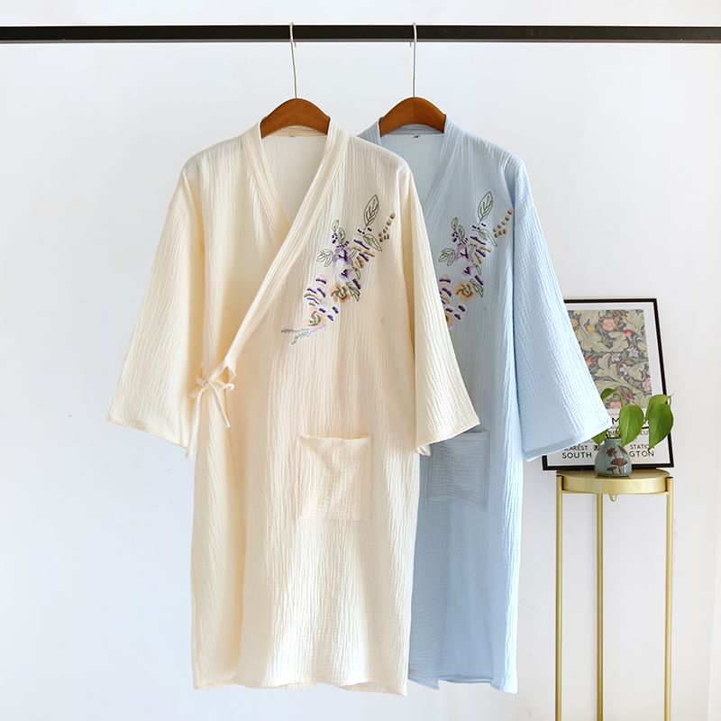 Finlies - Pyjamajas met geborduurde bloemen
