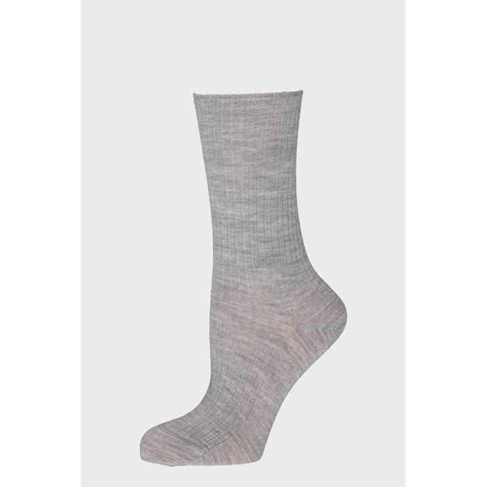 inSua THE COLLECTION-Wollen sokken met ribbeltjes