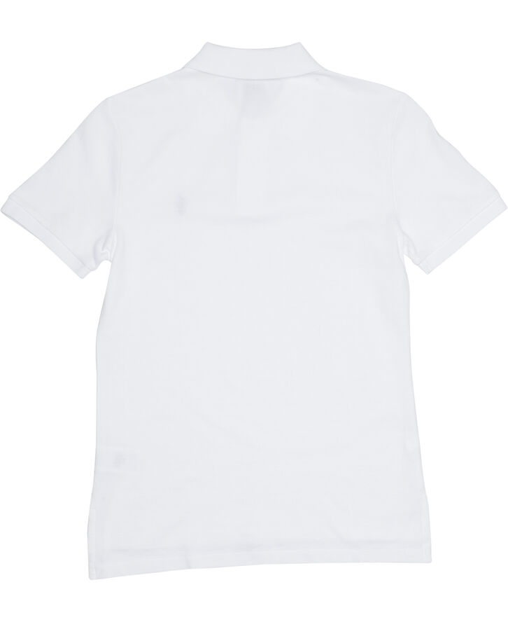 Polo Ralph Lauren Custom Fit Cotton Mesh Polo Hvid