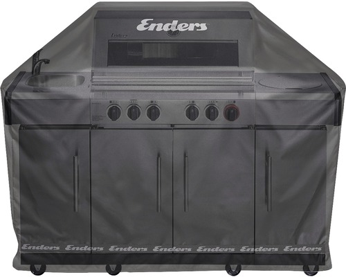 Weerbestendige grillhoes Enders 70 x 160 x 125 cm, geschikt voor Kansas 3, 4 en Boston 4K Monroe 3, 4, zwart