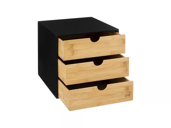 Organiseur de Bureau Boite de rangement vertical 3 tiroirs modèle Bava