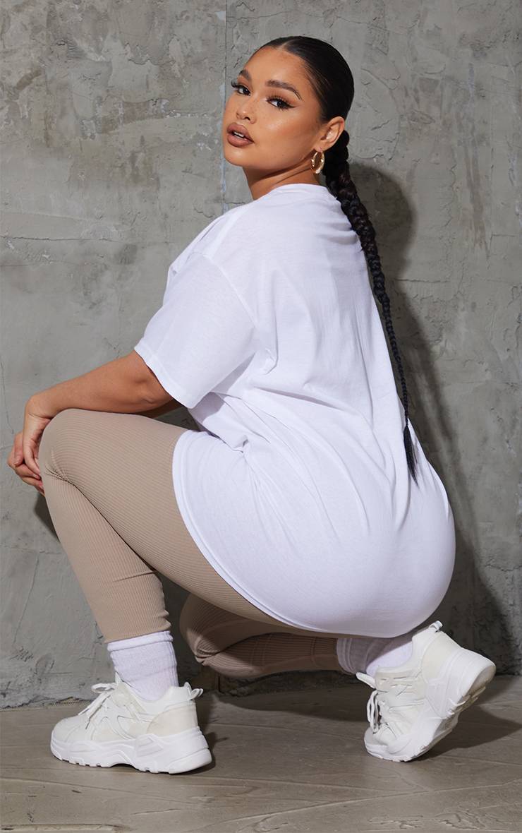 Blanc T-shirt Oversize Ultimate Grande Taille