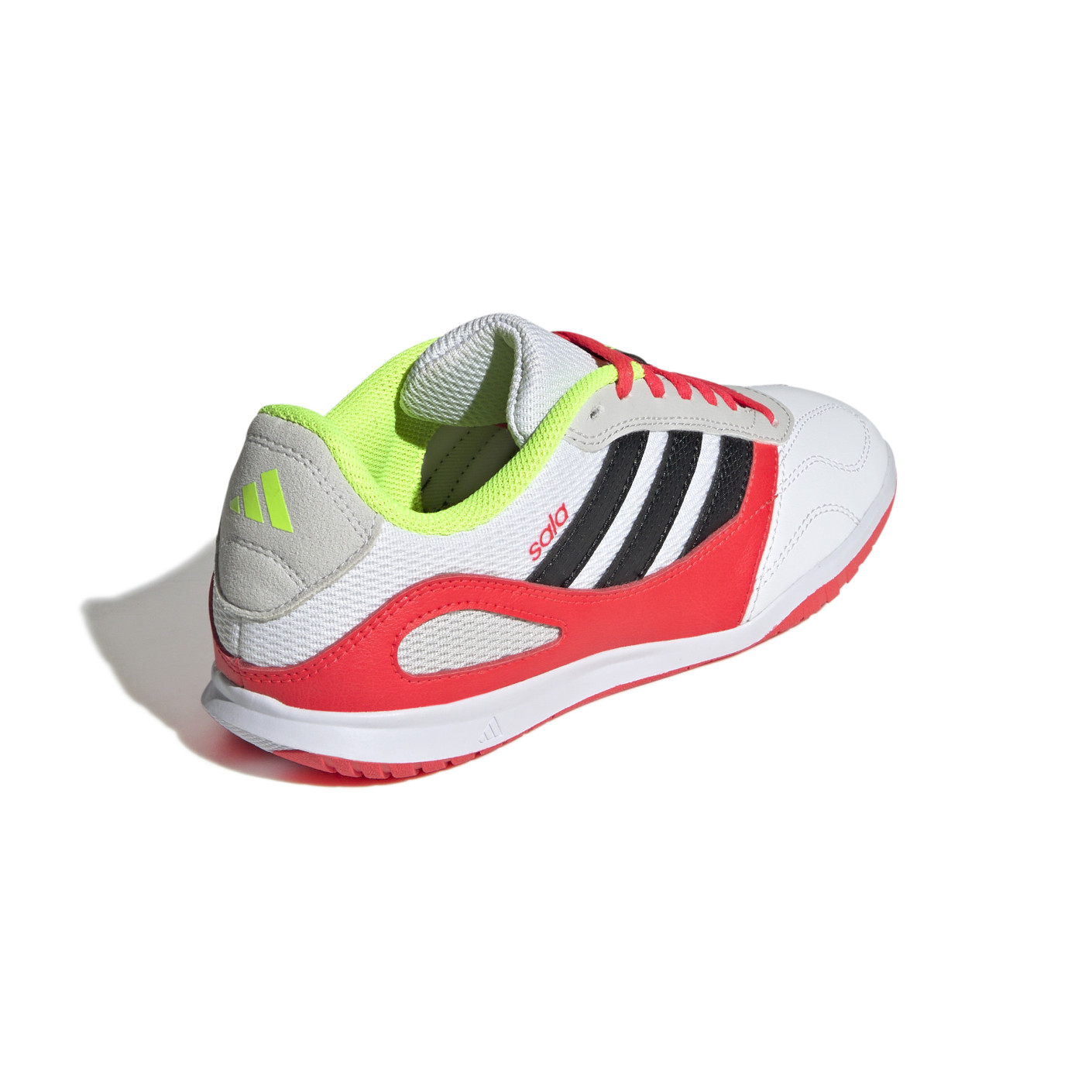 Adidas Super Sala III Zaalvoetbalschoenen (IN) Kids Wit Rood Grijs Geel