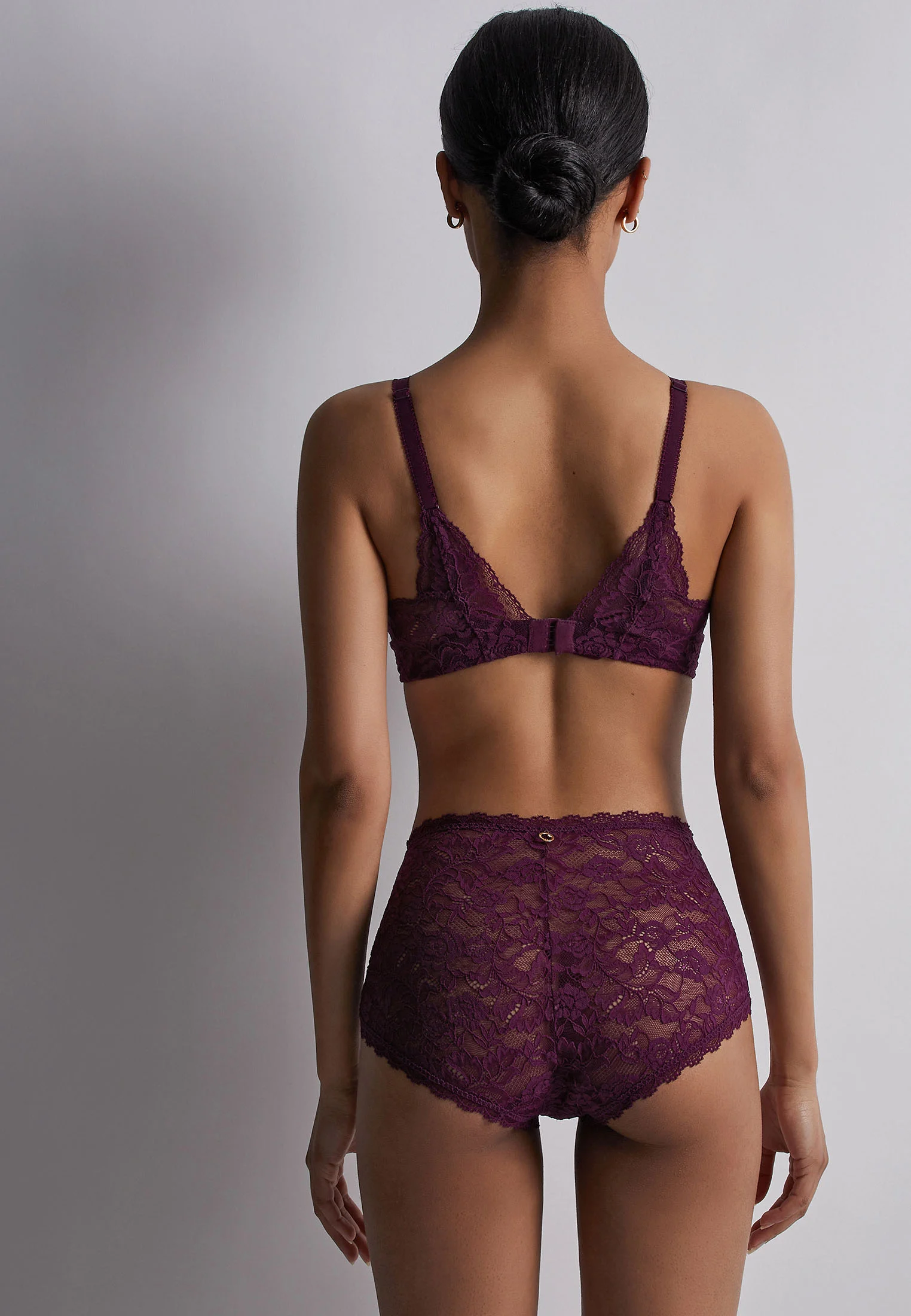 ROSESSENCE - Soutien gorge plunge foulard | Violet