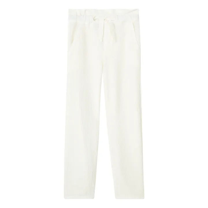 Sunchild Pantalon Taille Haute Brocus | Ecru