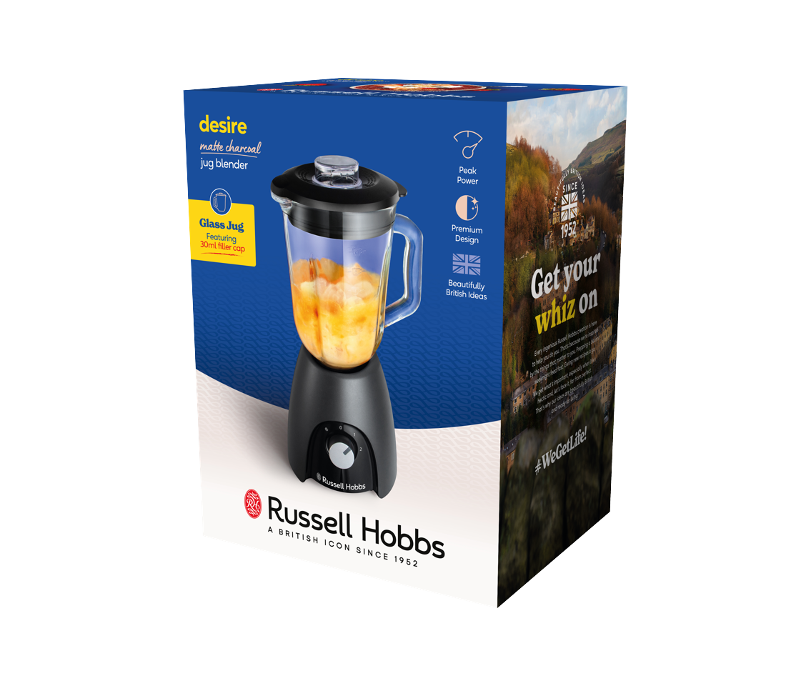 Russell Hobbs - Matte Charcoal Blender - 1.5L