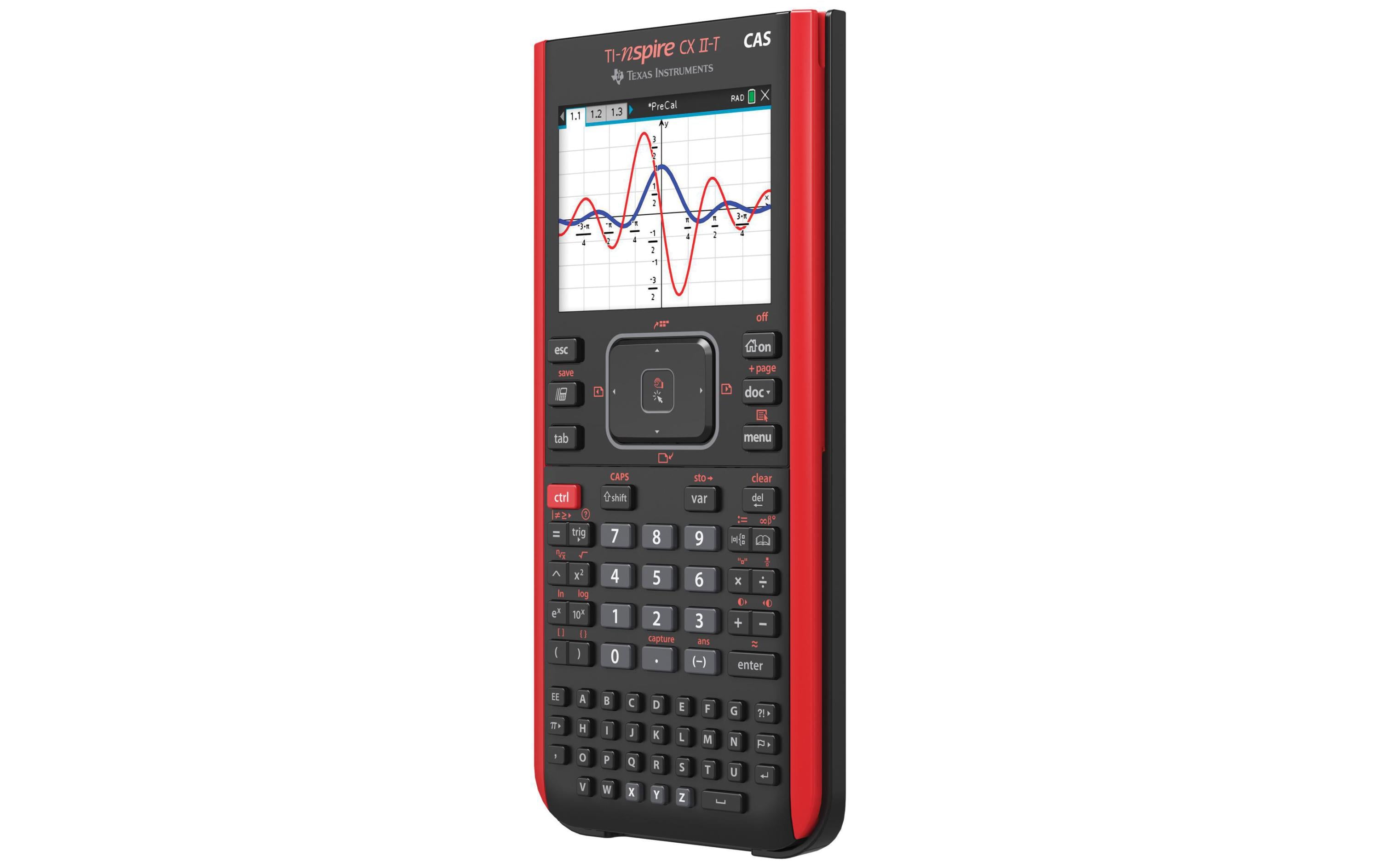 Taschenrechner Nspire CX CAS II-GIE 3 Sprachen<br>Vertraute Funktionen und schnelle Interaktivität