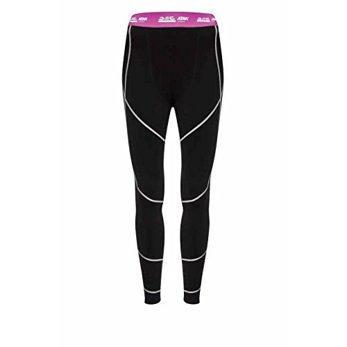 Calça legging de compressão feminina para equitação, preta.