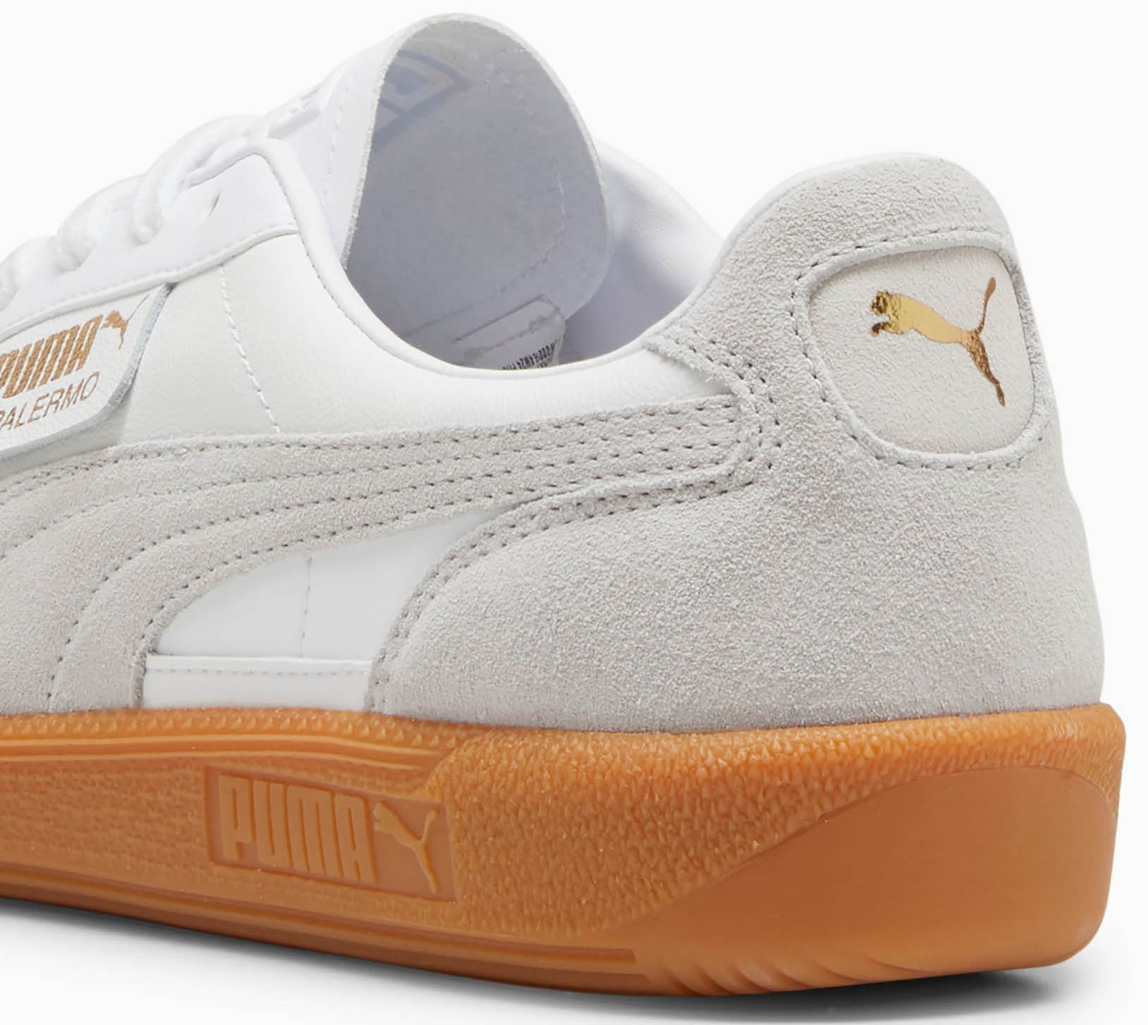 Palermo Leather Unisex PUMA White/Glacial Gray/Gum