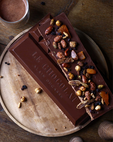 Bloc de Chocolat au lait  45% de Noël | Le Chocolat Alain Ducasse 1100g