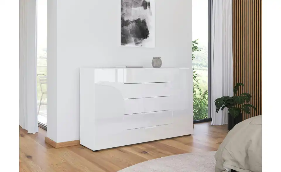 Sideboard Weiß 160 cm Weiß