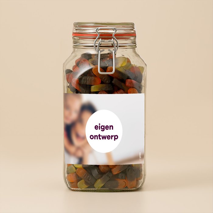 Snoeppot Dropfruit | 1,9 kg | met eigen ontwerp