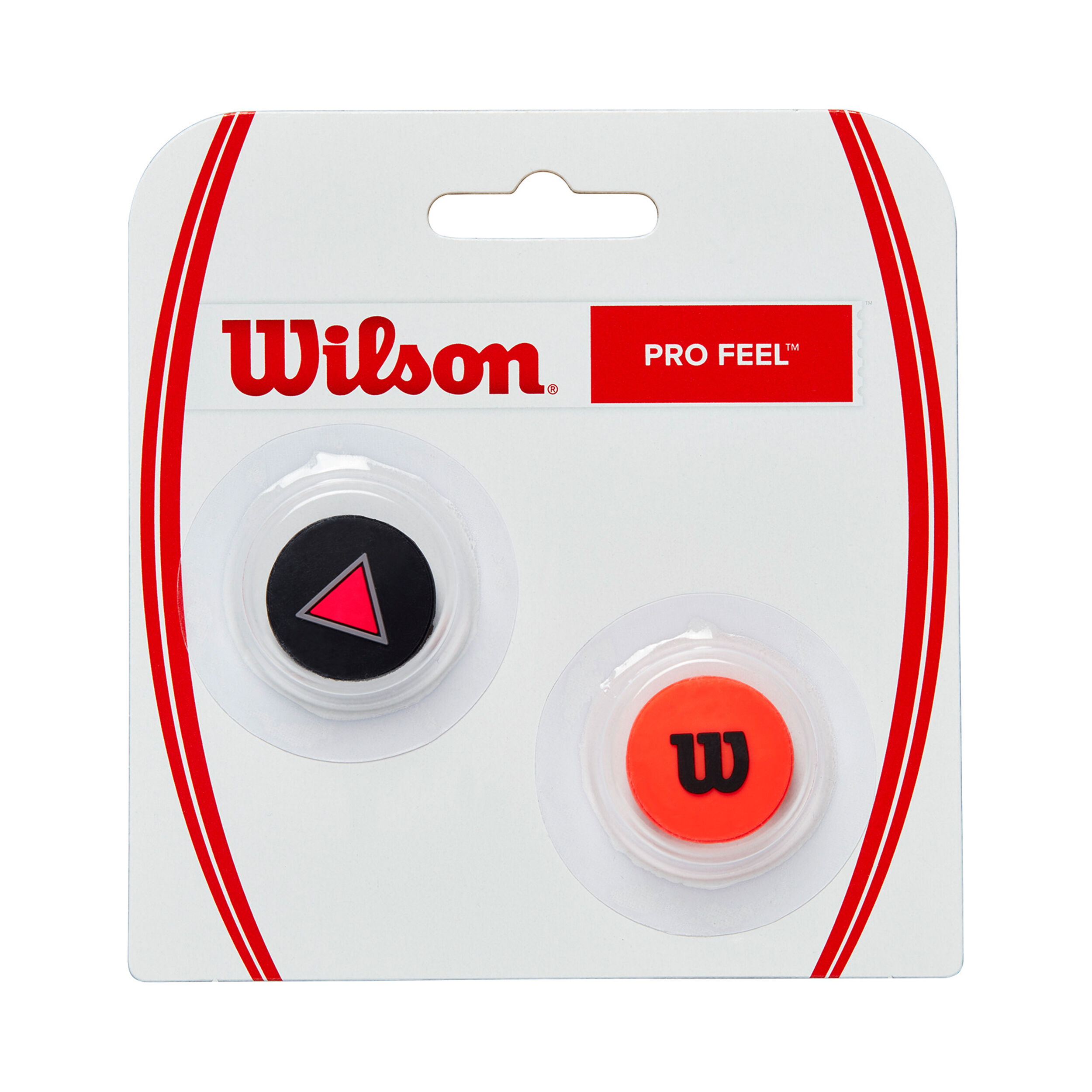 Wilson Clash Pro Feel Clash Antivibrateur Pack De 2 Unités - Noir , Rouge