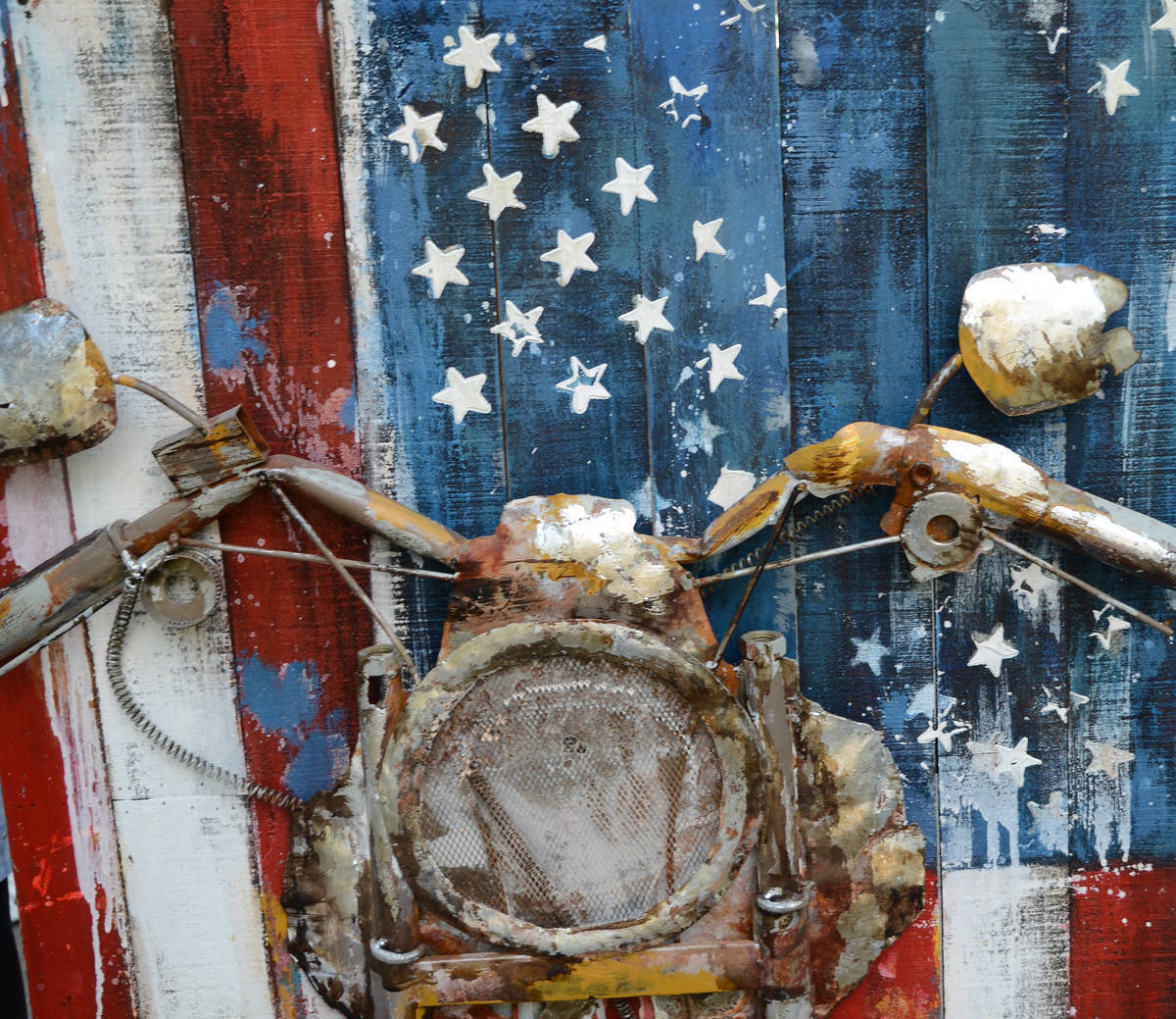 Wandbild UNITED STATES - Metall - 70x140 cm